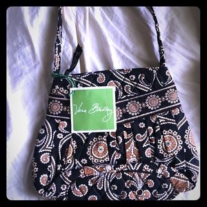 New Small Vera Bradley Olivia Black & Brown Purse